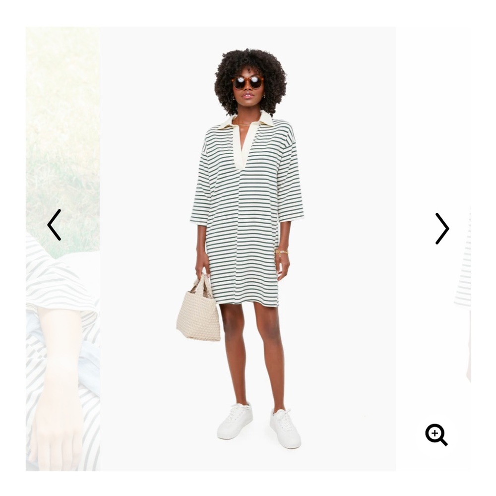 Tuckernuck Ashton green striped dress